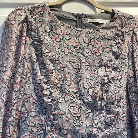 Saints & Secrets Floral Ruffled Balloon Sleeve Dress S - Picture 4 of 10